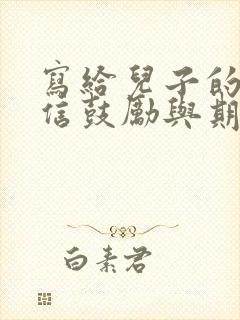 写给儿子的一封信鼓励与期望高三