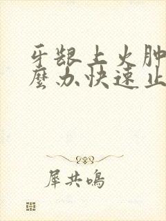 牙龈上火肿痛怎么办快速止痛消肿止痛