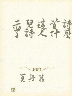 示儿这首诗表达了诗人什么的情感?