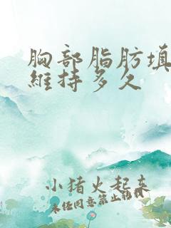 胸部脂肪填充能维持多久