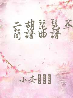 二胡琵琶葬花吟简谱曲谱