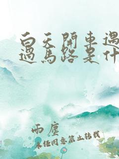 白天开车遇到蛇过马路是什么征兆