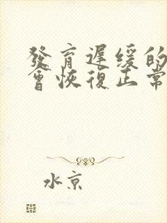 发育迟缓的孩子会恢复正常吗