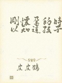 刚怀孕的时候可以知道孩子是谁的吗