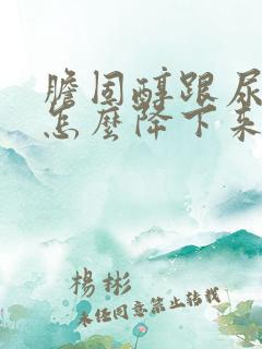 胆固醇跟尿酸高怎么降下来