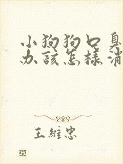 小狗狗口臭怎么办该怎样消除