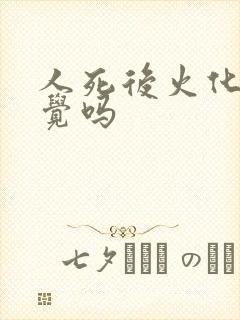 人死后火化有感觉吗