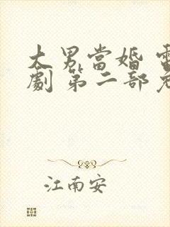 大男当婚 电视剧 第二部免费