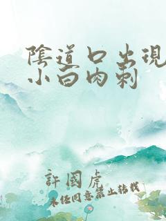 阴道口出现许多小白肉刺