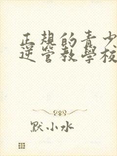 正规的青少年叛逆管教学校