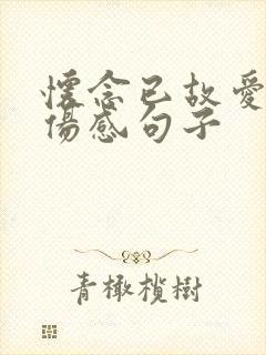 怀念已故爱人的伤感句子