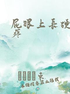 屁眼上长硬疙瘩疼