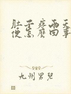 肚子疼两天没排便怎么回事