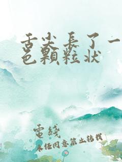 舌尖长了一粒白色颗粒状