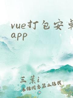 vue打包安卓app