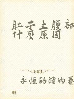 肚子上腹部疼是什么原因