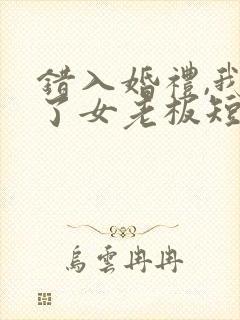 错入婚礼,我娶了女老板短剧免费观看