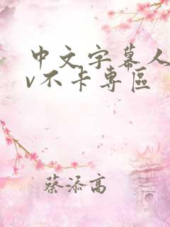 中文字幕人妻av不卡专区