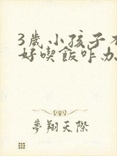 3岁小孩子不好好吃饭咋办