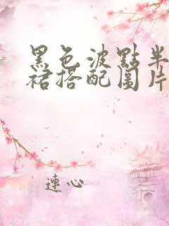 黑色波点半身长裙搭配图片