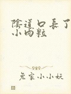 阴道口长了一个小肉粒