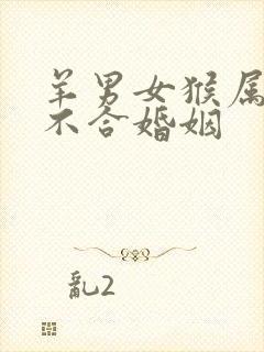 羊男女猴属相合不合婚姻