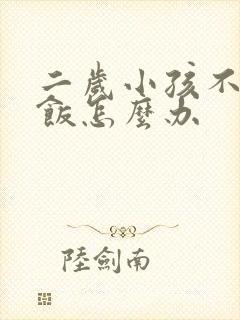 二岁小孩不爱吃饭怎么办