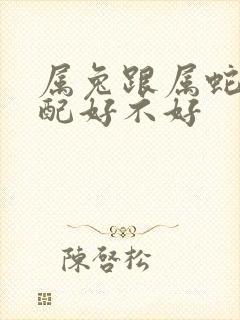 属兔跟属蛇的婚配好不好