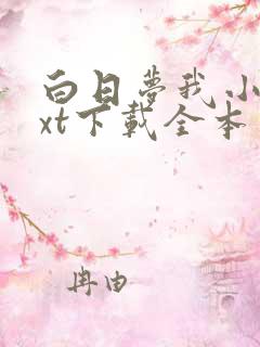 白日梦我小说txt下载全本免费