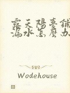 露天阳台铺地砖漏水怎么办