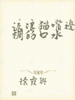 流浪猫嘴边挂粘稠的口水