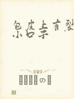 包皮上有裂开的小口子