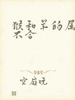 猴和羊的属相合不合