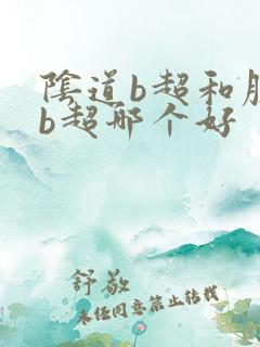 阴道b超和腹部b超哪个好