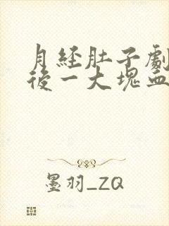 月经肚子剧痛然后一大块血块