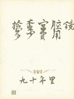 检查宫腔镜大概多少费用