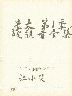 老大 第1季在线观看全集免费播放