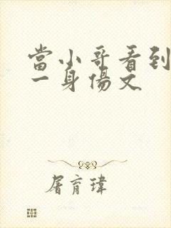 当小哥看到吴邪一身伤文