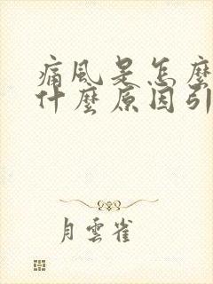 痛风是怎么得的什么原因引起的