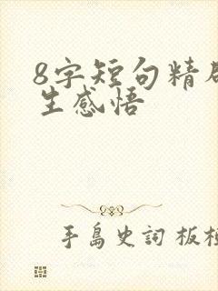8字短句精辟人生感悟