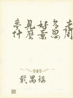 梦见好多老鼠是什么意思周公解梦