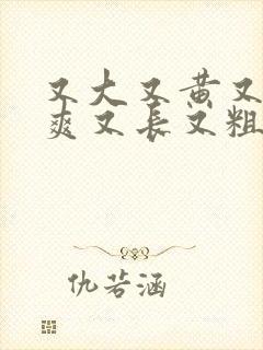 又大又黄又骚又爽又长又粗