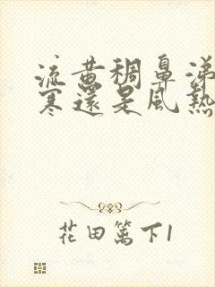 流黄稠鼻涕是风寒还是风热