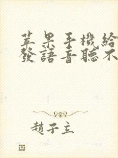 苹果手机给别人发语音听不见声音