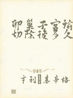 卵巢子宫输卵管切除后多久恢复