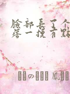 脸部长了个硬疙瘩一摸有点疼