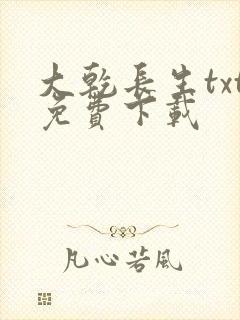 大乾长生txt免费下载