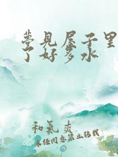 梦见屋子里面进了好多水