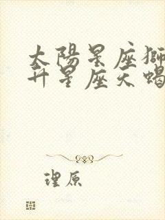 太阳星座狮子上升星座天蝎月亮星座处女