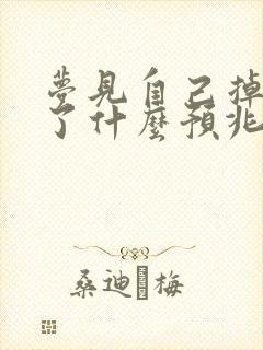 梦见自己掉井里了什么预兆